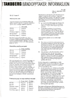 Tandberg 15-F - Service Manual